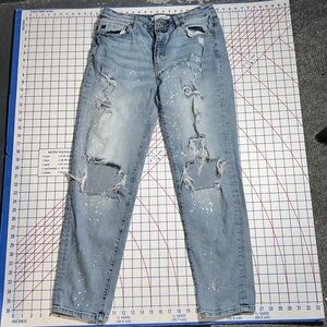 KanCan Destroyed Paint Splatter Jeans